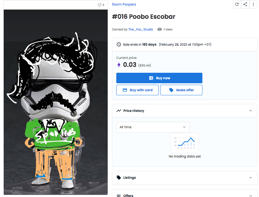 Trairongb's tweet photo. #nft Poobo escopar #escobarnft #nftart available now 
https://t.co/nT88dTytRD

#NFTartist #8bitdelicacies #stormpoopers_nft https://t.co/QPVMjJK9Kq