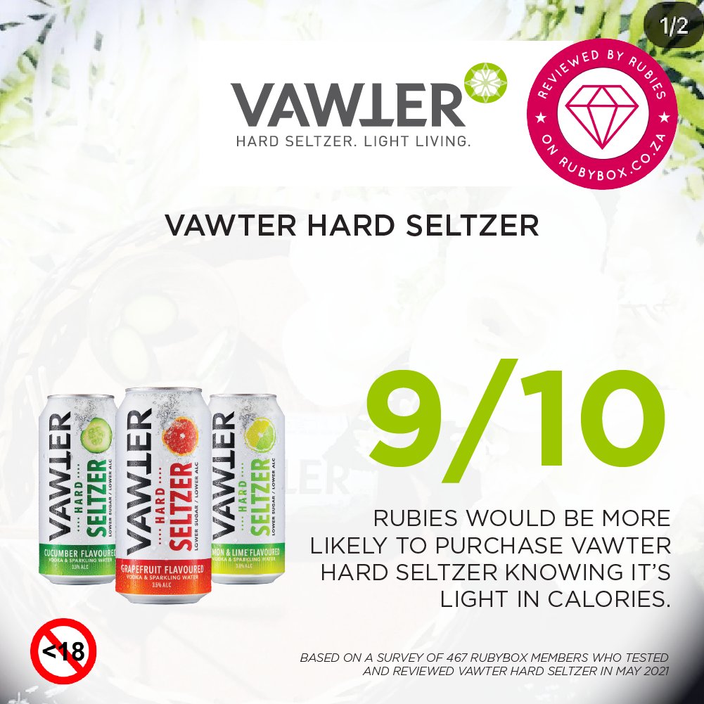 rubybox_beauty's tweet photo. Enjoying the light side of life is just that much easier thanks to Vawter Hard Seltzer. No need to cry over calories any longer! π
Read more ratings: https://t.co/fFZx6CYBj4
#rubybox #rubyboxvawter #Balanced #VawterHardSeltzer #LightLiving @vawterseltzer https://t.co/ICGddmNuOF
