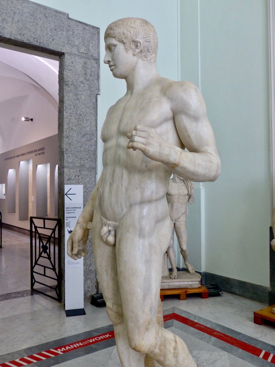 The Doryphoros (young spear-bearer), Roman, 1st century CE
National Archaeological Museum, Naples
#smallpenis #smalldick #smallpenisart