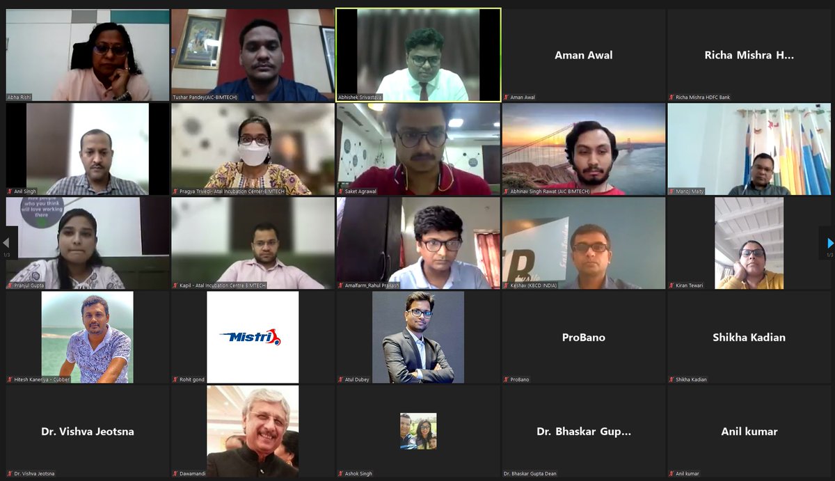 aicbimtech's tweet photo. Successfully conducted the first "Banking and Finance for Startups" with @HDFC_Bank.

The invaluable contribution made by Mr. Aman Awal, Mr. Abhishek Srivastava &amp; Ms. Richa Mishra.

Watch the full video here- https://t.co/z6U4bx2LYO https://t.co/XPB6Rcpb87