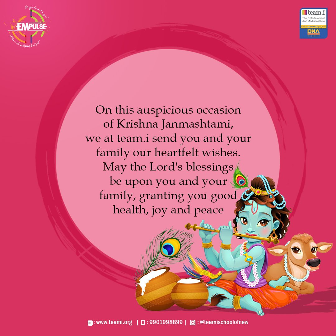 teamicampus's tweet photo. Happy Krishna Janmashtami
#krishna #janmastmispecialโค๏ธโจ #janmashtami2021 #celebrations๐
#teamischoolofnew #teamistudents #EventManagementCourse #eventmanagement #KrishnaJanmashtami2021 https://t.co/Z5JOkCj03k