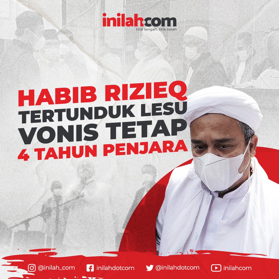 Pengadilan Tinggi DKI Jakarta menolak permohonan banding Habib Rizieq Shihab. Hasilnya, Habib Rizieq tetap divonis 4 tahun penjara terkait kasus swab RS Ummi Bogor.

#HRS #habibrizieq #rizieqshihab