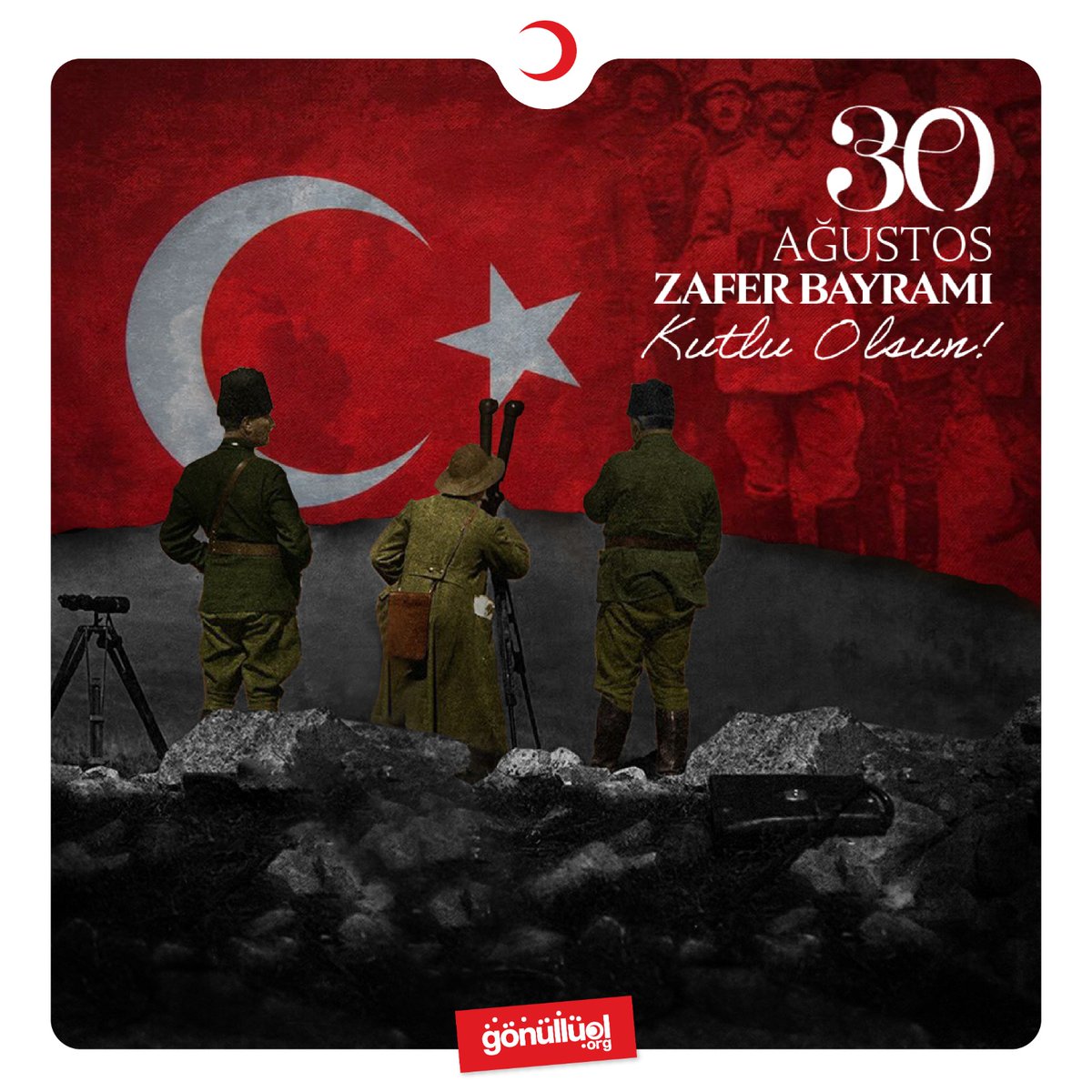 Kizilay's tweet photo. 30 Ağustos Zafer Bayramımız Kutlu Olsun! 

#30AgustosZaferBayrami https://t.co/uET6guDMDb