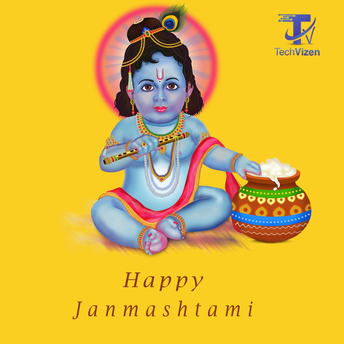 TechVizen's tweet photo. May Lord Krishna steal all your tensions and worries on this Janmashtami and give you all the love, peace, and happiness.
Happy Janmashtami
.
.
#janmashtami2021 #janmashtamispecial #techvizen #Janmashtami #janmastmispecial #krishna #lordkrishna #HappyJanmashtami https://t.co/oghPOAuvpm