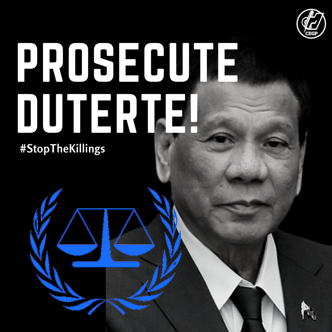 Both the war on drugs and the crackdown on human rights defenders in the Philippines display Duterte's ruthless style of leadership. He and his cronies must be held accountable. 

Read more: web.facebook.com/CEGPNationalOf…

#ProsecuteDuterte 
#DuterteWakasan