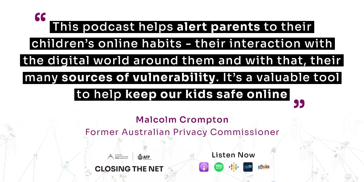 ACCCE_AUS's tweet photo. A stellar review from the former Australian Privacy Commissioner @MalcomC π Listen now at https://t.co/31WkoaNHM3 #ChildProtection #ClosingTheNet #ACCCEpodcast https://t.co/fZkohXoaTd