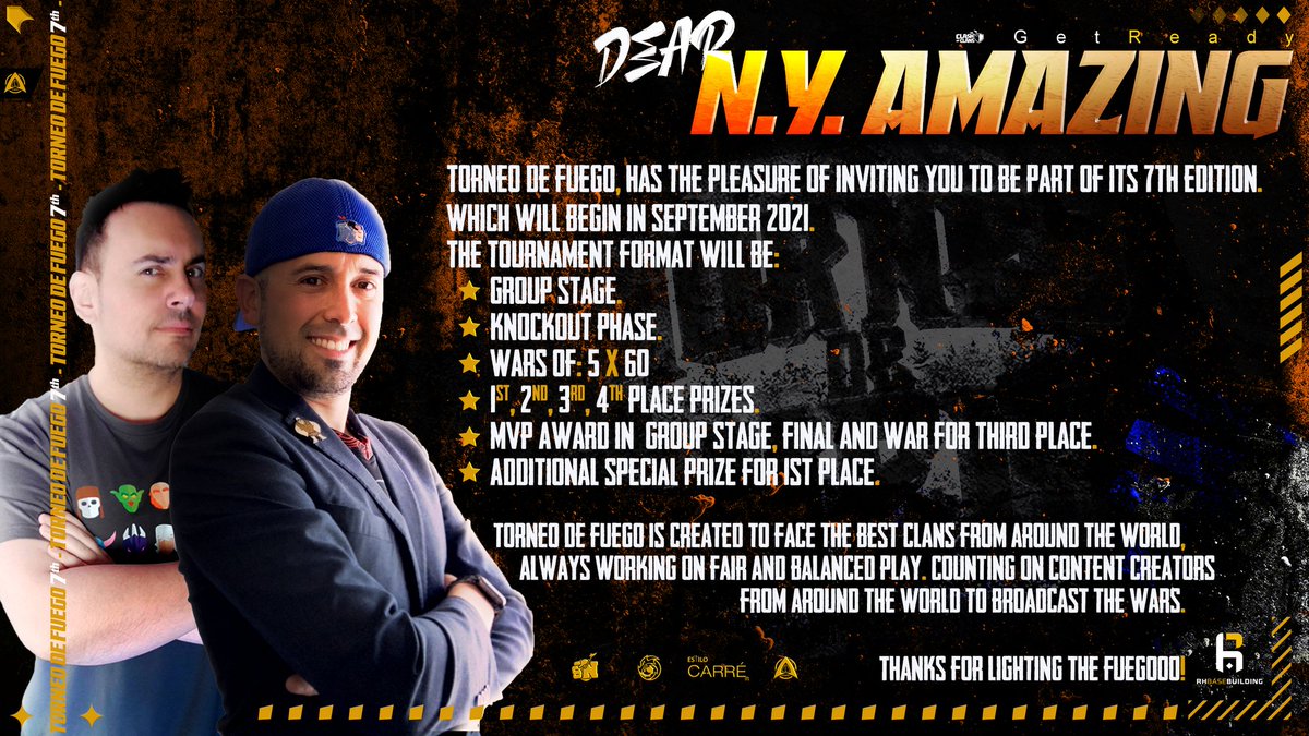 Thanks for the invitation from <a href="/TorneodeFuego/">Torneo De Fuego🏆🔥</a> <a href="/ShionWu/">shioN🔥</a> <a href="/Sockers_/">Sockers SU</a> <a href="/monykmartz/">Monyk 🦁🔥❤️✈️</a>!!
We are very glad to be a part of this great tournament 🥰