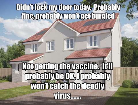 Taking chances with life.