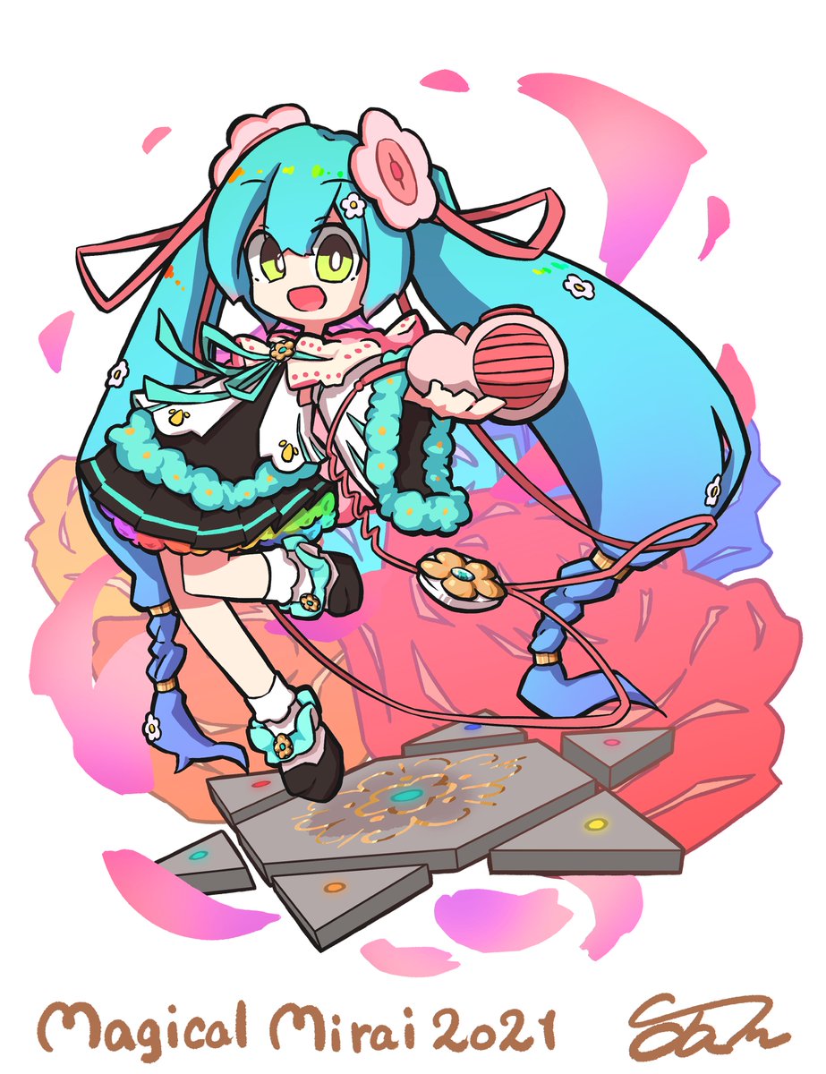 初音ミク「#初音ミク生誕祭2021 
#初音ミク誕生祭2021 」|じゃむ 🚼のイラスト