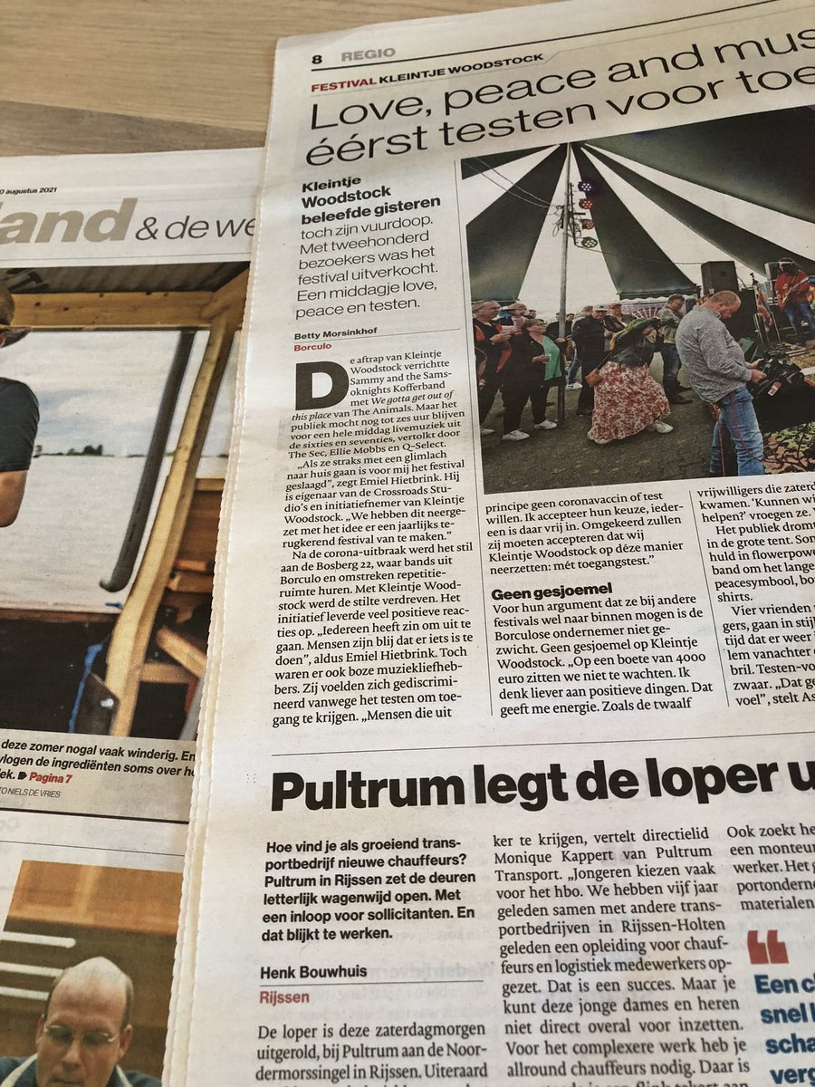 Tubantia editie Hengelo-Borne-Hof van Twente kan tegenwoordig beter ‘Hengelo en de rest van Oost-Nederland’ heten. De toch al weinige ruimte voor HvT en Borne wordt vandaag zelfs gevuld met nieuws uit Rijssen en Borculo. Kan dat niet beter <a href="/tubantia/">Tubantia</a>?