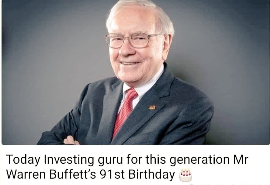 Happy Birthday Warren Buffett    