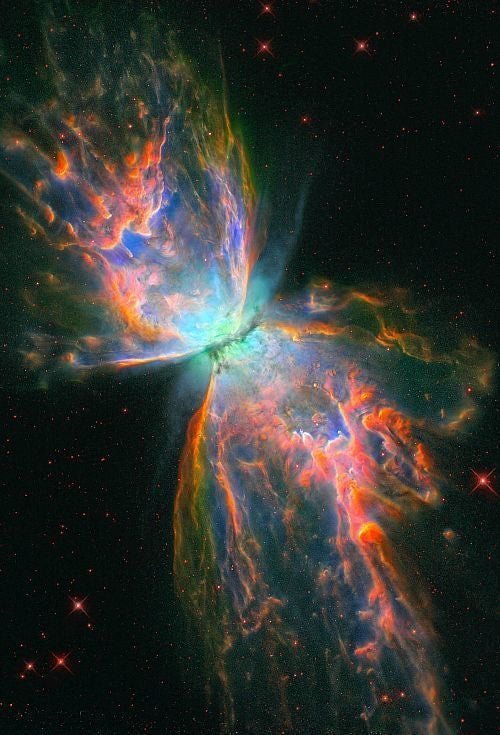 konstructivizm's tweet photo. "Stunning! The ‘Butterfly Nebula’ as captured by Hubble https://t.co/eNmceDihnN