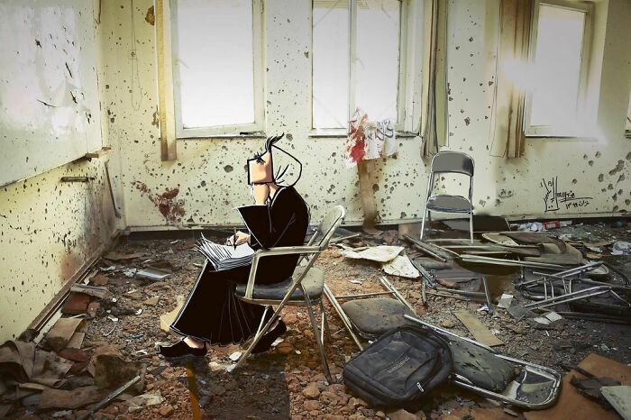 Meet #ShamsiaHassani, a painter who has taught at Kabul University and is considered #Afghanistan's first #female street artist boredpanda.com/afghan-street-… #streetart