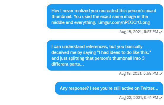M0nztr's tweet photo. @shakeartss Do not work with this User, they plagiarize other Artists' work.

I contacted them on August 18th about this, and have been completely ignored for over a week. https://t.co/2Pp5aOMq9E
