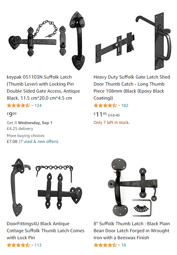 JLC1956's tweet photo. This Tamil gloss makes it plausible that French #Clenche or #Clinche was the equivalent of English #ThumbLatch, or #SuffolkLatch, or #ThumbLever (but which one?), as seen in these images. Terminology quickly become very unstable when things are no longer in use :-( https://t.co/5595IIdTvy