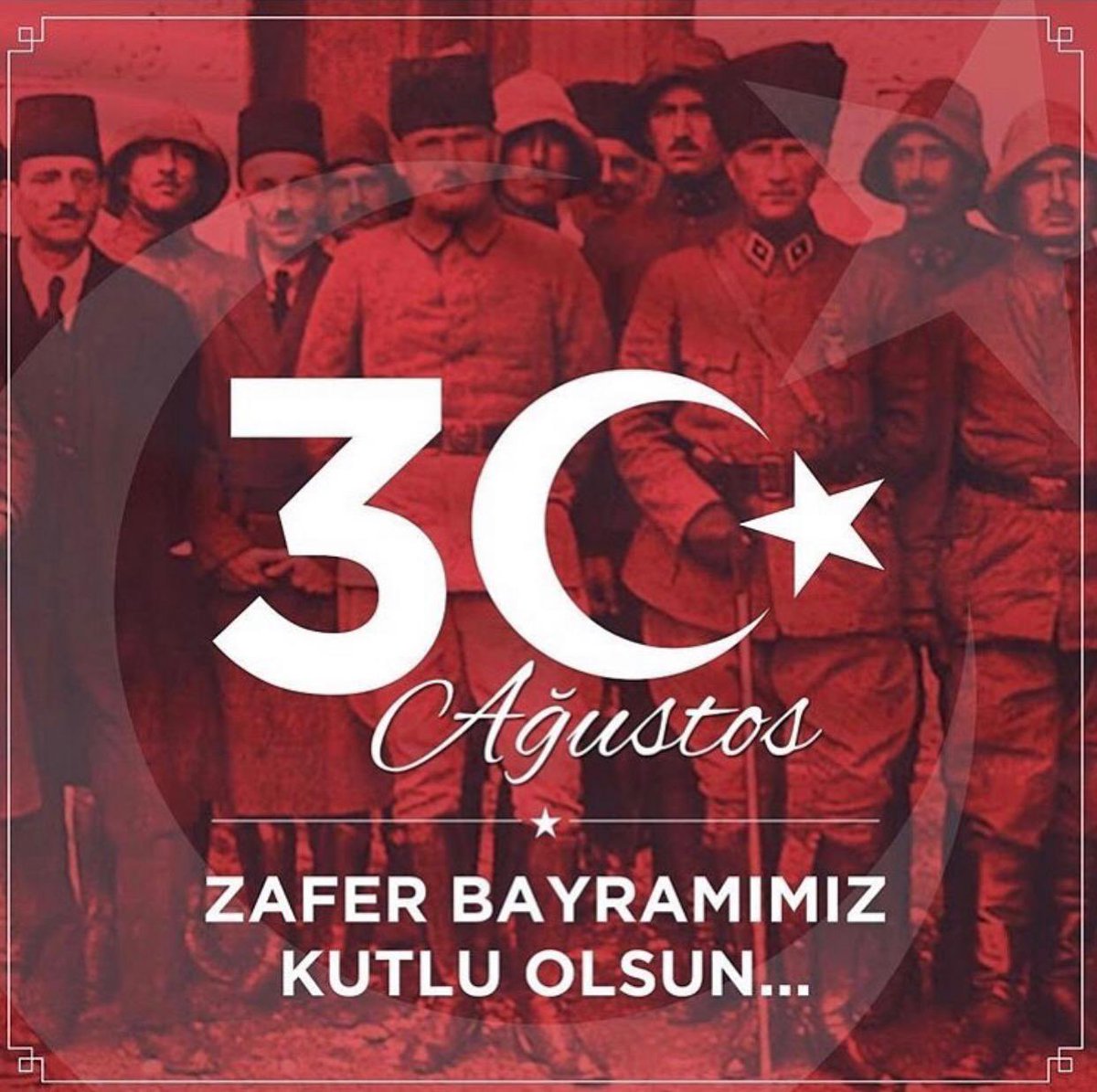 Bağımsızlığımızın temellerinin atıldığı ve Türkiye Cumhuriyeti’nin kuruluşuna giden yolda en zorlu etabın zaferle taçlandırıldığı 30 Ağustos Zafer Bayramı’nı en içten dileklerimizle kutluyor, büyük önder ATATÜRK ve tüm silah arkadaşlarını rahmet ve minnetle anıyoruz. 🇹🇷