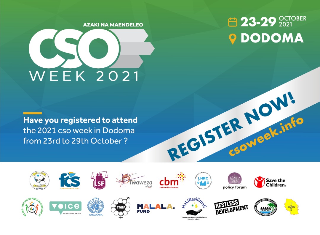 CSOWeek's tweet image. Have you registered to attend the #CSOWEEK2021?, visit csoweek.info to register with a few simple steps.

#AzakiNaMaendeleo #WikiYaAzaki