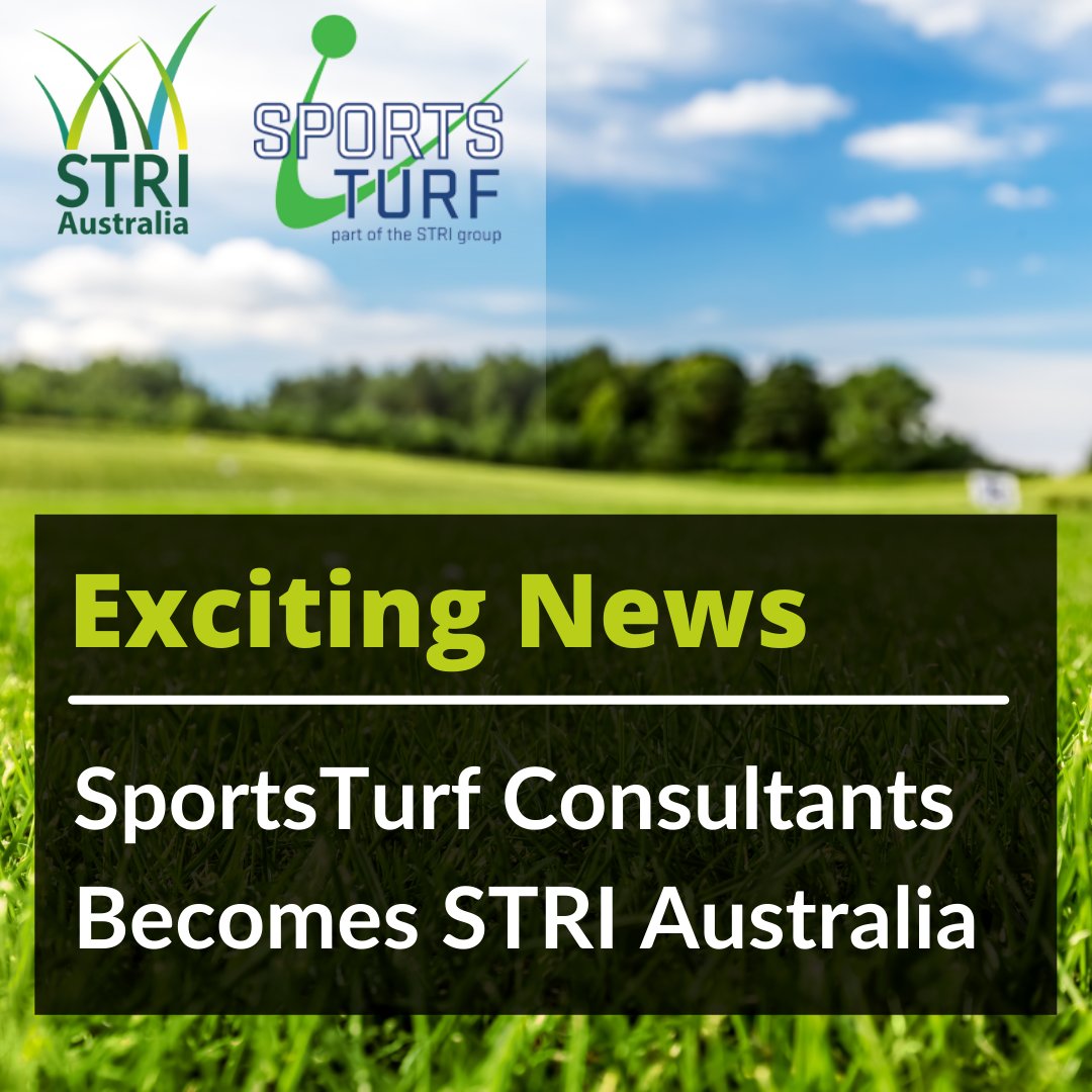 STRI_Australia's tweet photo. We are thrilled to announce that SportsTurf Consultants will now be recognized as STRI Australia. 
If you have any questions about this change, please do not hesitate to email us at info@striaustralia.com.au.
#strigroup #striaustralia #sportsturfconsultants #striglobal https://t.co/bnvcU4mPk3