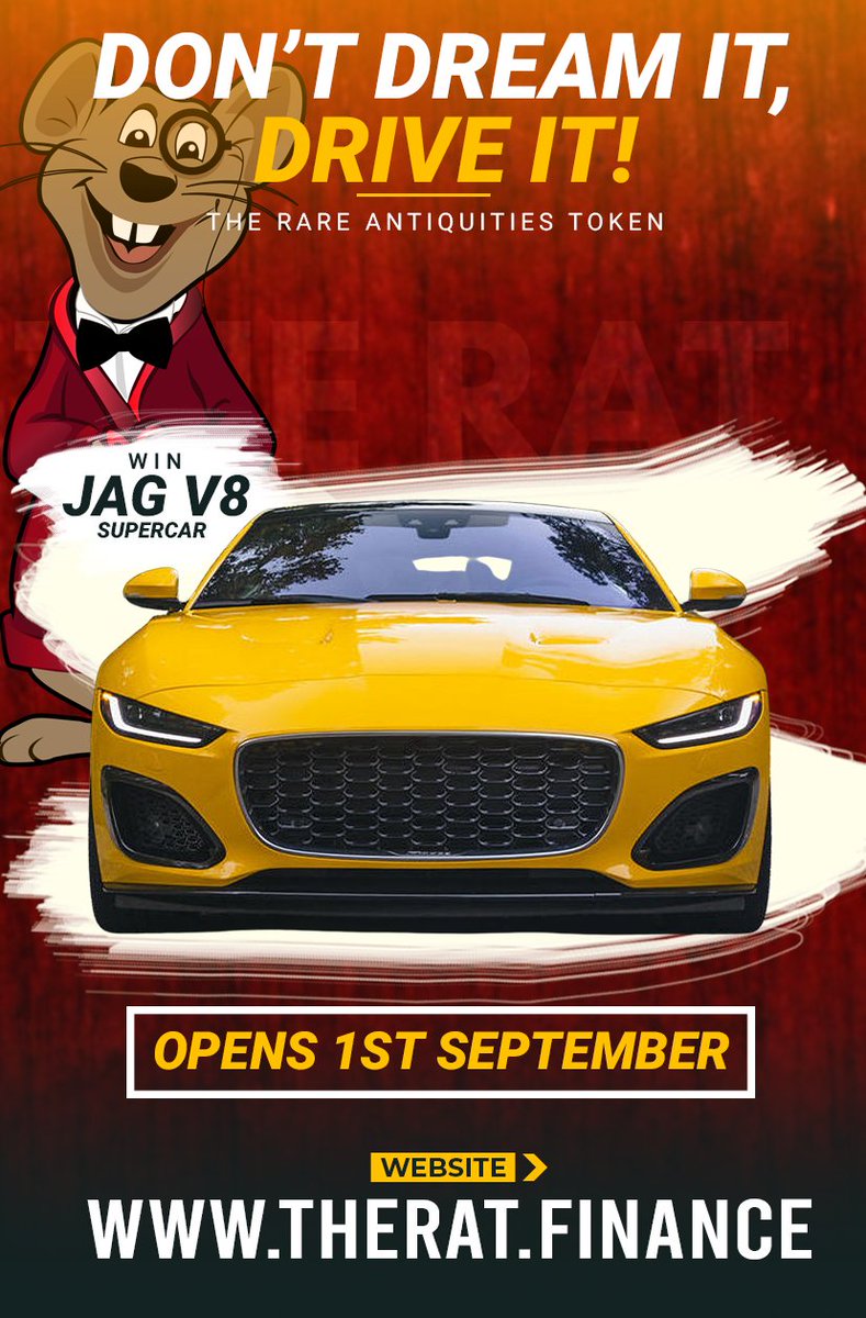 🧐 #RareAntiquitiesToken 🧐

🚗 Win a Jag V8 supercar for holding
🚀NYC Times Square Billboard going live today with 800k views daily

🚨PRESALE 1st SEPT <a href="/UNCX_token/">UNCX Network</a> 

#ShibaSwap #FEGEX <a href="/banksy/">Banksy</a> <a href="/1goonrich/">Quasar.Exe</a>