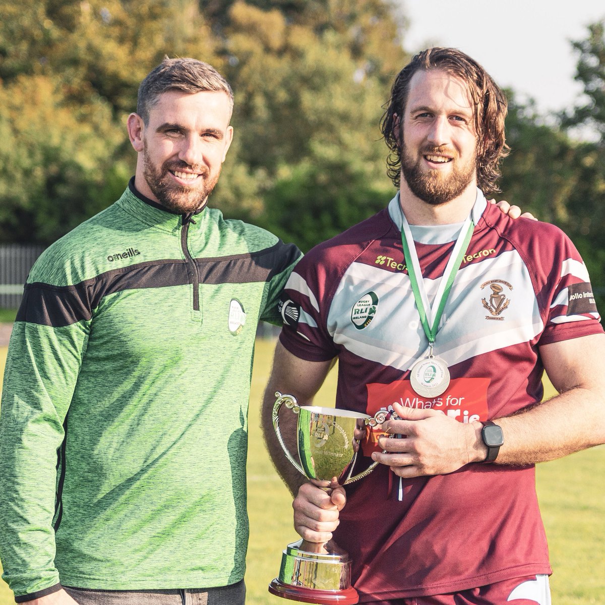 👏🏼Congratulations to <a href="/TribesmenRL/">Galway Tribesmen RL</a> on winning the <a href="/Irelandrl/">Rugby League Ireland</a> Grand Final, absolute pleasure to present the All Ireland trophy and medals to the players.

Congratulations also to <a href="/DubCityExiles/">Dublin City Exiles Rugby League</a> winning the womens GF, and <a href="/ClondalkinRLFC/">Clondalkin Rugby League Club</a> winning the Division 2 final. ☘️