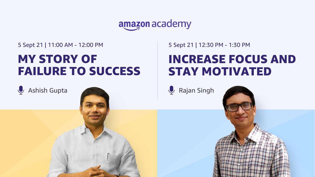 AmazonAcademy's tweet image. JEE is all about being inspired to do your best! Attend masterclass to buck yourself and get better! amzn.to/3DxxfCE

#jeetips #jeehacks #crackiitjee #studytips #iitian #iitians  #iitcoaching #iitdelhi #iitmadras #amazonacademy #amazonacademyjee #UnleashTheWinningEdge