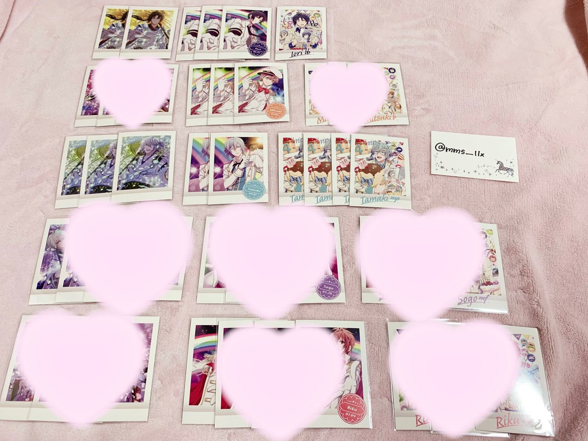 mms__11x's tweet photo. 【交換】アイナナ アイドリッシュセブン ぱしゃこれ 第7弾 

( 譲 )一織 三月 環 楽 天 龍之介 万理

( 求 )画像４枚目 百

郵送での交換のみ。
箔押しは箔押し同士。

お心当たりのある方リプお願い致します。
検索からでもお気軽にお声がけ下さい。 https://t.co/g1lKvLNHkX