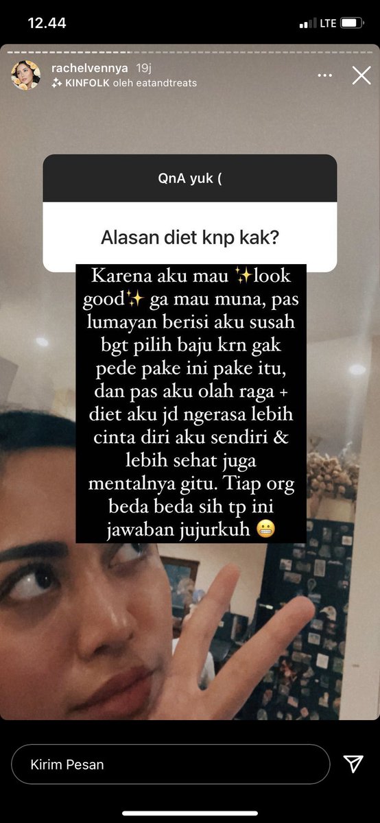Setuju sama buna <a href="/rachelvennya23/">rachel vennya</a> , karena aku memang gak cantik setidaknya aku harus ✨ look good✨