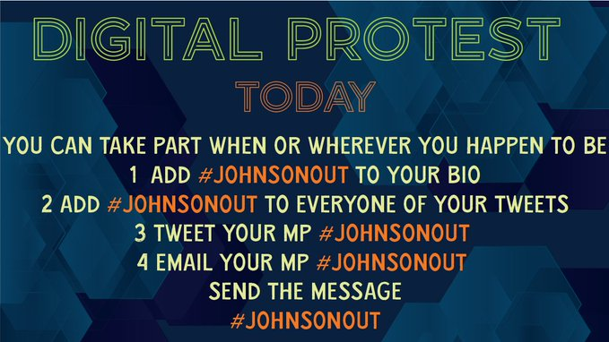 Please remember folks, today is #JohnsonOut Day: