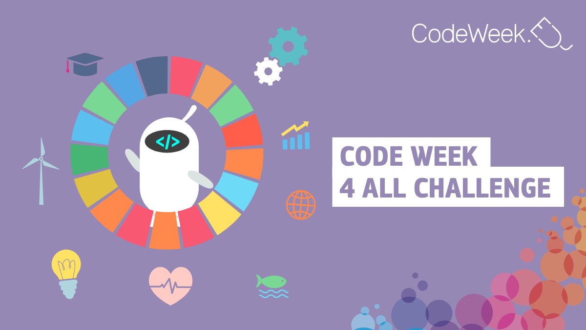 CodeWeekEU's tweet image. Make alliances. Increase your network 🌐. Earn the #CodeWeek Certificate of Excellence. 
The #CodeWeek4AllChallenge is here!
Check it out 👉 codeweek.eu/codeweek4all
