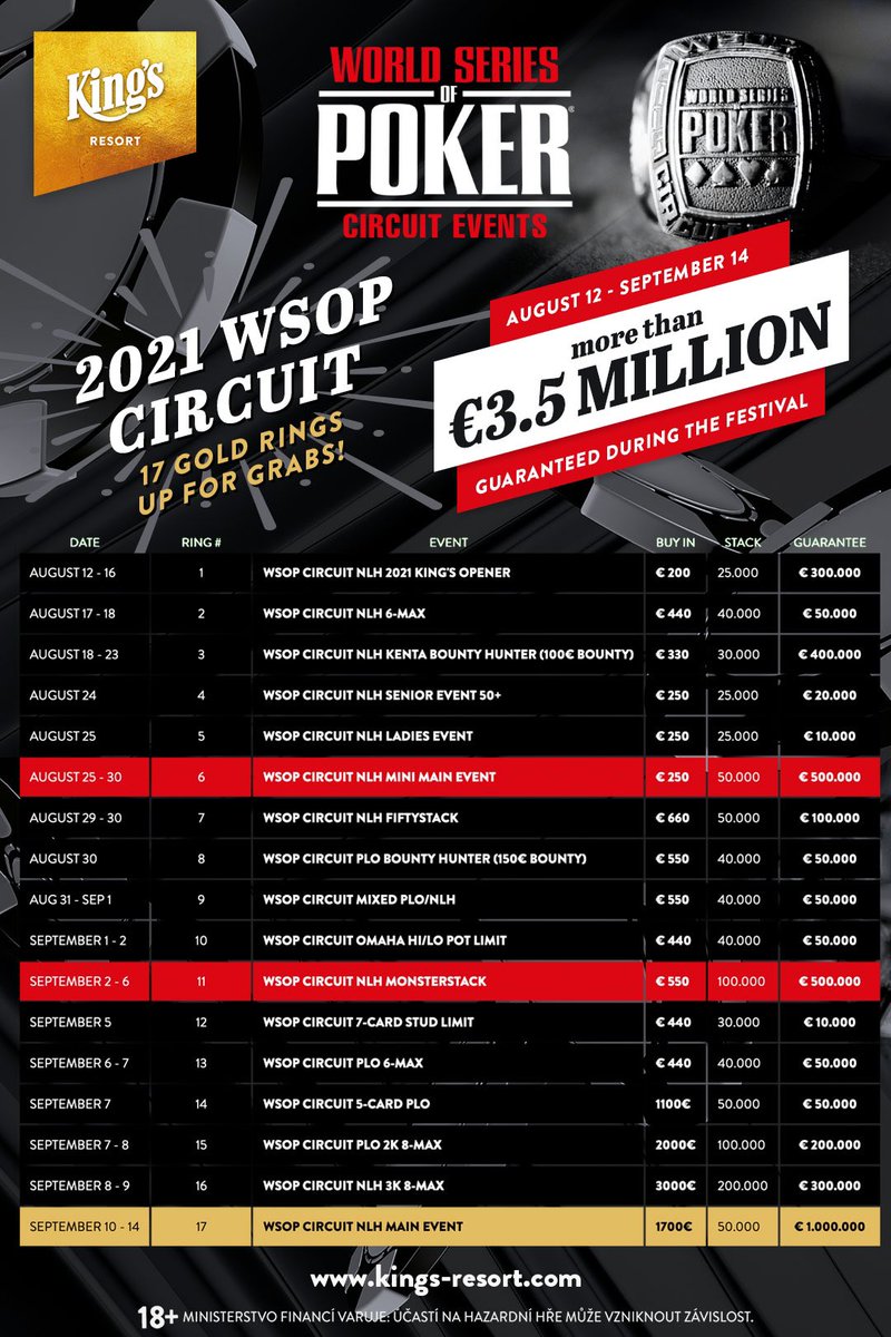 KounterfeitPkr's tweet photo. We are very excited to be heading to Rozvadov, Czech Republic for the @WSOP Circuit event at @PokerroomKings. See you there or check in here for the highlights starting Thursday. https://t.co/XBbIpgFjSJ