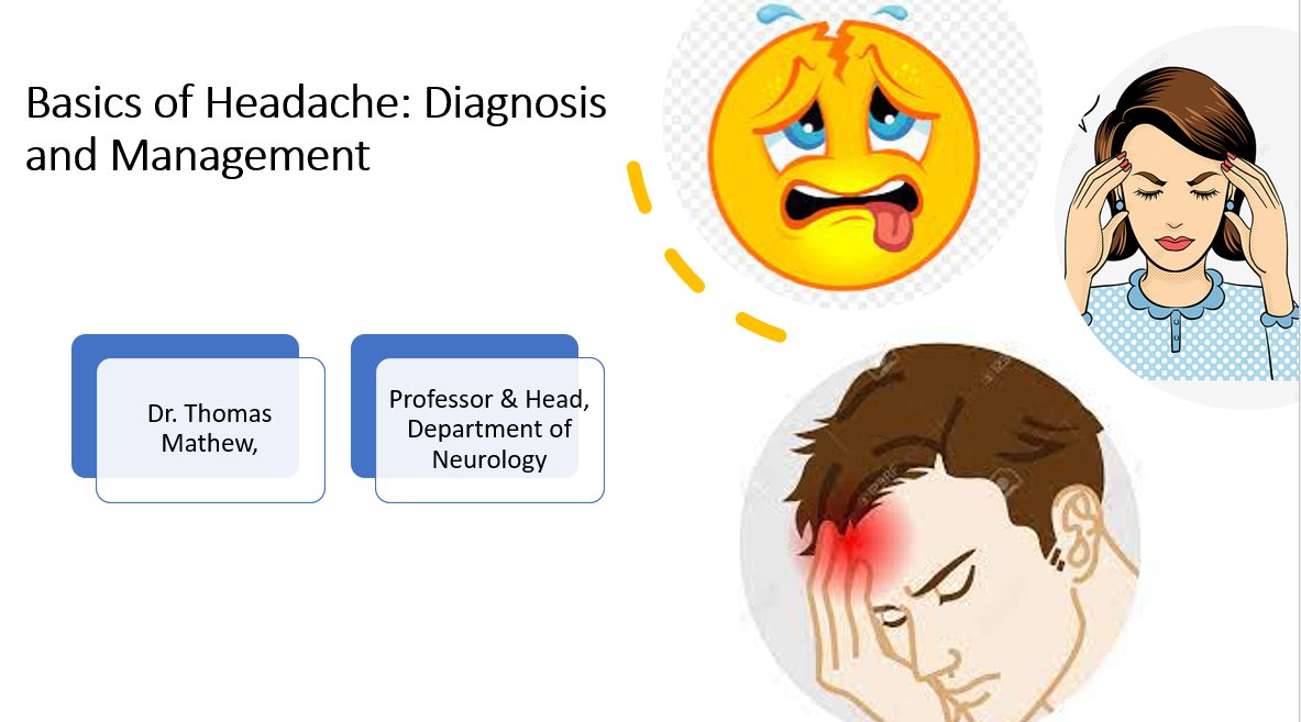 StJohns_Blr's tweet photo. Basics of #Headache: #Diagnosis and #Management was organized on 30th July 2021 by Dr. Thomas Mathew, Professor and HOD, Department of #Neurology, #SJMCH, #Online through #MSTeams.
Friday #ClinicalConference https://t.co/pcNPQkH2Qr
