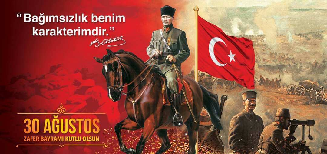 TBSAGRI's tweet photo. TARIHI SANLI ZAFERLERLE DOLU MILLETIMIZIN 30 AGUSTOS ZAFER BAYRAMI KUTLU OLSUN. GAZI MUSTAFA KEMAL ATATURK, SILAH ARKADASLARI VE TUM AZIZ SEHITLERIMIZI SUKRAN VE MINNETLE YAD EDIYORUZ. https://t.co/QMsWqiajLe