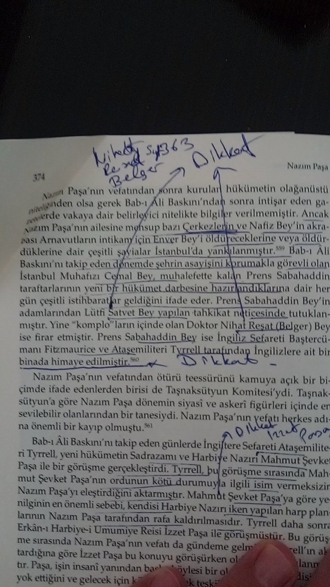 @MHBulut Nazim Pasa isimli kitaptan,yazarı Ender Korkmaz. lütfi Satvet ,N. Reşad Belger bu iki isim Bab i Ali baskininda ,(1913 Ocak) var.Altmış ihtilalinde de..Her iki isim ile yeni bir siyasi tarih yazılabilir. R. Bali lütfi Satvet i yazdı.Belger soyadına dikkat ,hayat hikayesi onemli!