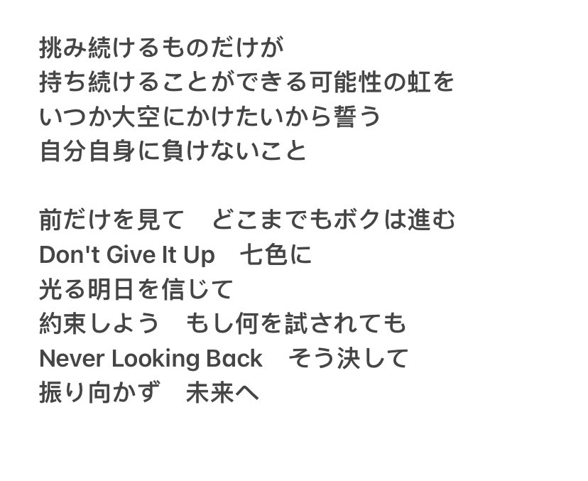 いしさかp Never Looking Back フル版歌詞 耳コピー ウマ娘 Wds3rd いい曲すぎる