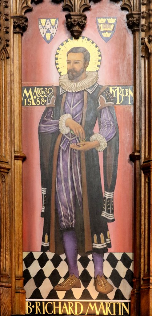 ShrewsDiocese's tweet photo. Saint of the Week - Blessed Richard Martin, August 30, a Shropshire martyr hanged for buying supper for a priest: https://t.co/anwH3leS1D https://t.co/cTYZox3tgX