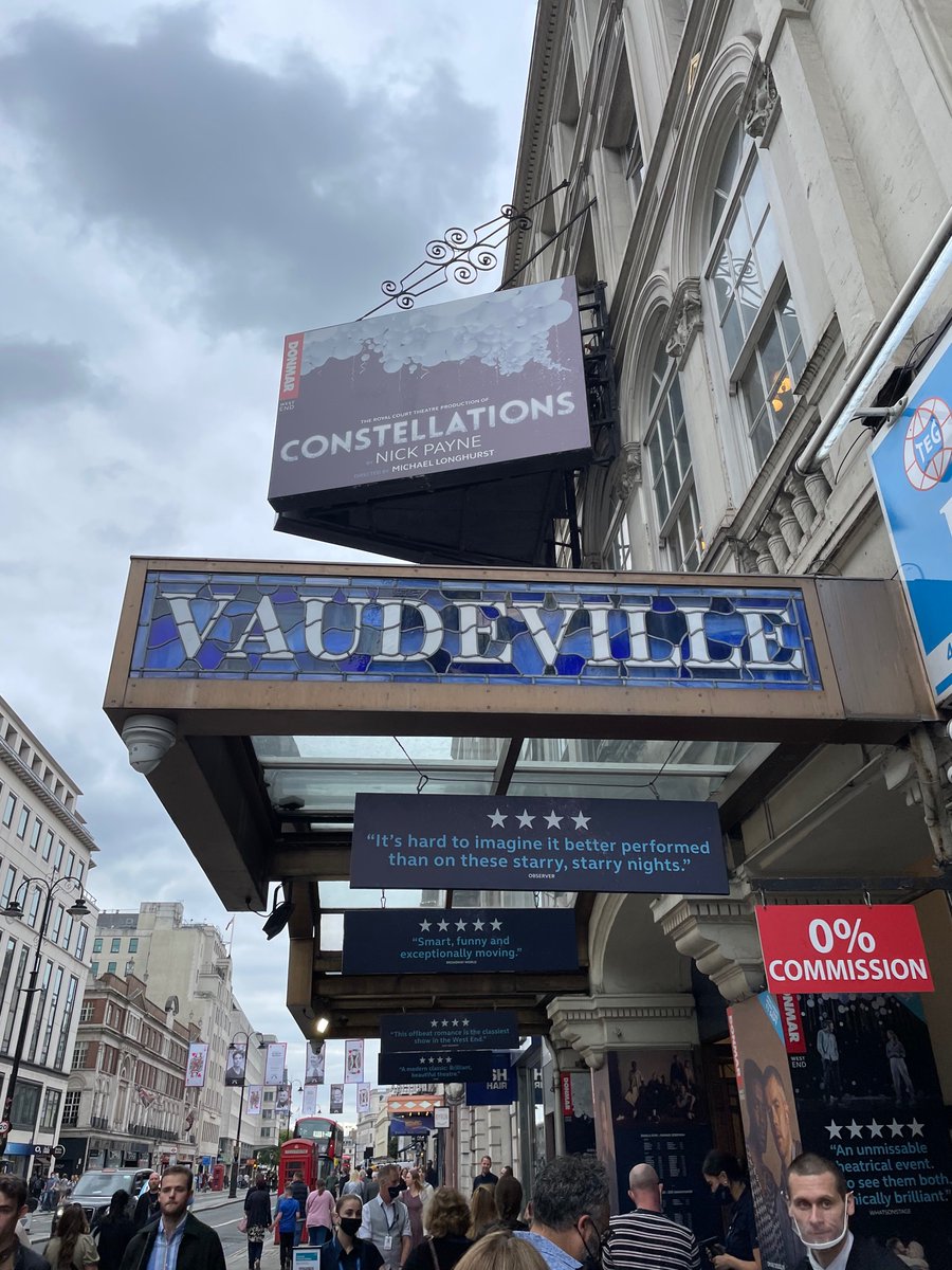 Absolutely loved being back at the theatre last night, incredible performances from <a href="/BigBoyler/">chris o'dowd</a> and Anna Maxwell Martin 👏🏼

#constellations  #Vaudeville