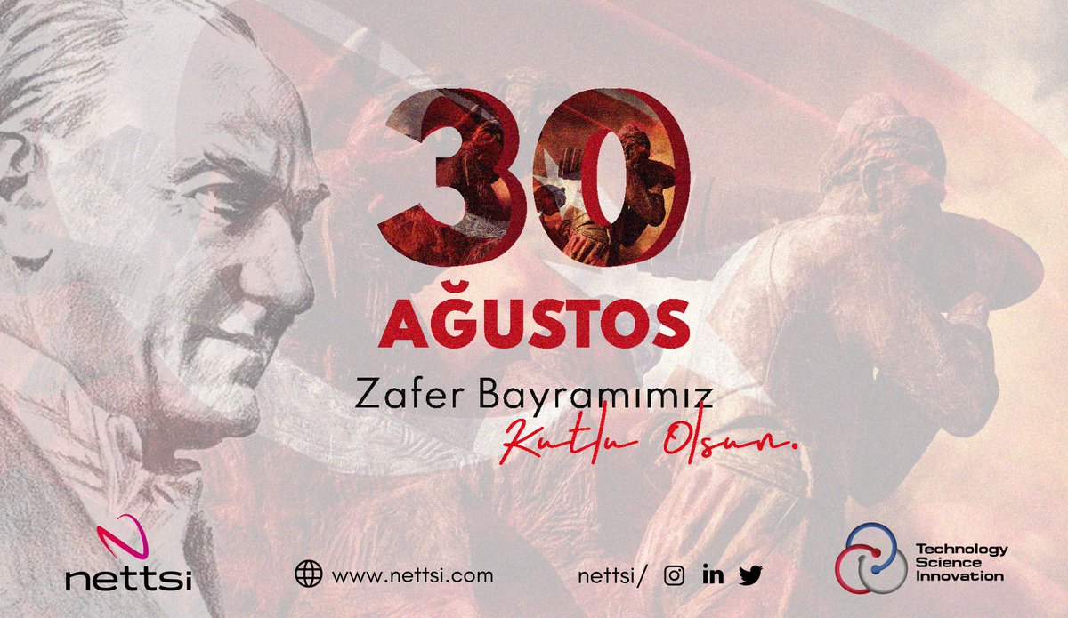 30 Ağustos 1922'de Dumlupınar'da zaferle sonuçlanan Büyük Taarruz'un 99. yılında başta Gazi Mustafa Kemal Atatürk olmak üzere tüm şehit ve gazilerimizi, rahmet ve minnetle anıyoruz.

30 Ağustos Zafer Bayramımız Kutlu Olsun !