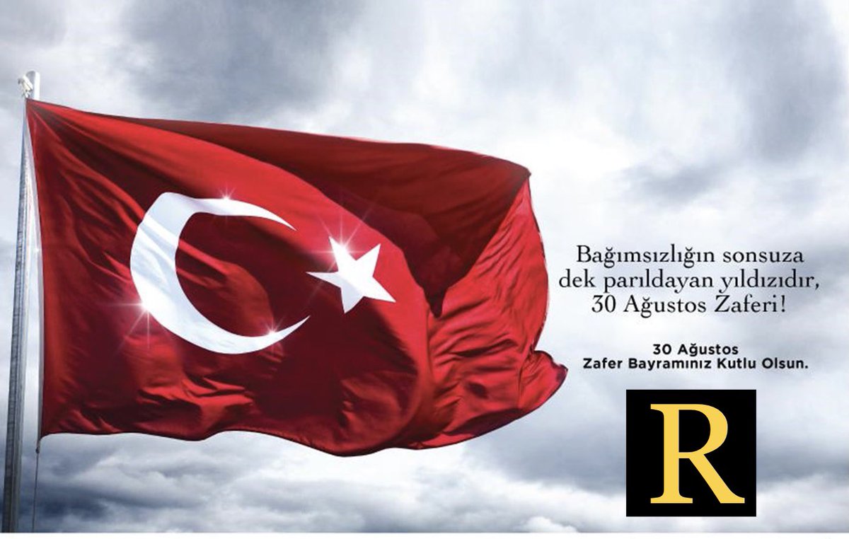 Büyük Türk Milletinin 30 Ağustos Zafer Bayramını kutlar, zaferi ulusumuza yaşatan Cumhuriyetimizin kurucusu Gazi Mustafa Kemal ATATÜRK ve silah arkadaşlarını ve tüm şehitlerimizi rahmet ve minnetle anıyoruz..