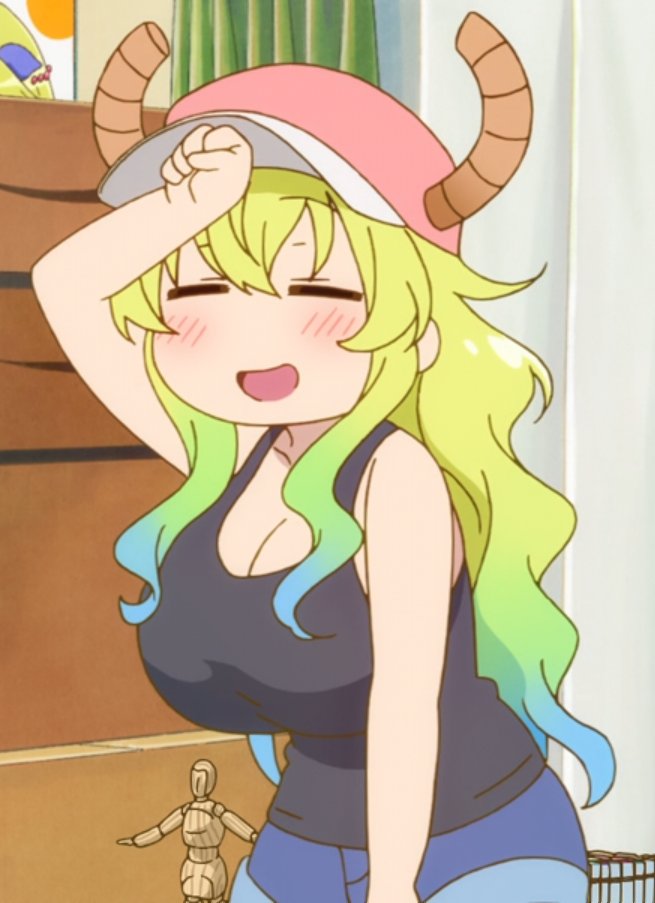 Was catching up on Miss Kobayashi's Dragon Maid and saw a Lucoa pose t...