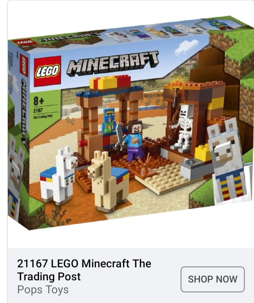 PopsToys's tweet photo. Lego Minecraft back in stock in-store &amp; Online at Pops Toys https://t.co/rizYZQMmbS https://t.co/oWHVcYJMJv