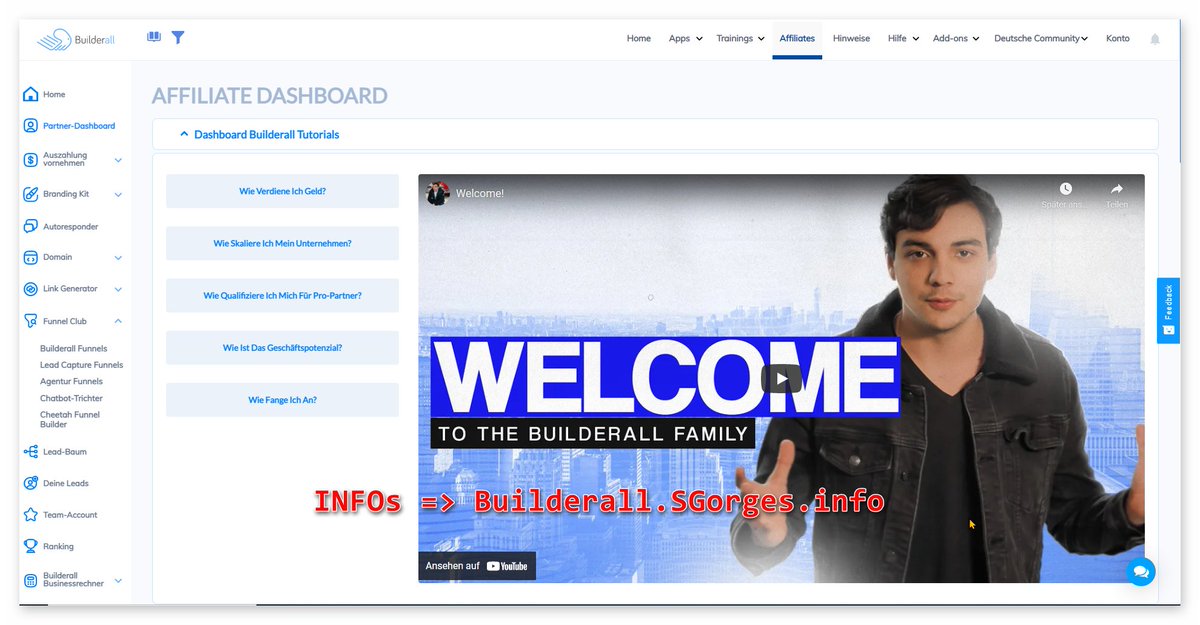 sgorgesinfo's tweet photo. Das NEUE AFFILIATE DASHBORAD von Builderall ist Online 😎
▶▶▶ https://t.co/HKvJFzr6A3

Grüße aus #Salzwedel
Steffen Gorges | https://t.co/wfRHxJWMVu

#builderall5 #TOOLs https://t.co/TDQ50ymvyF