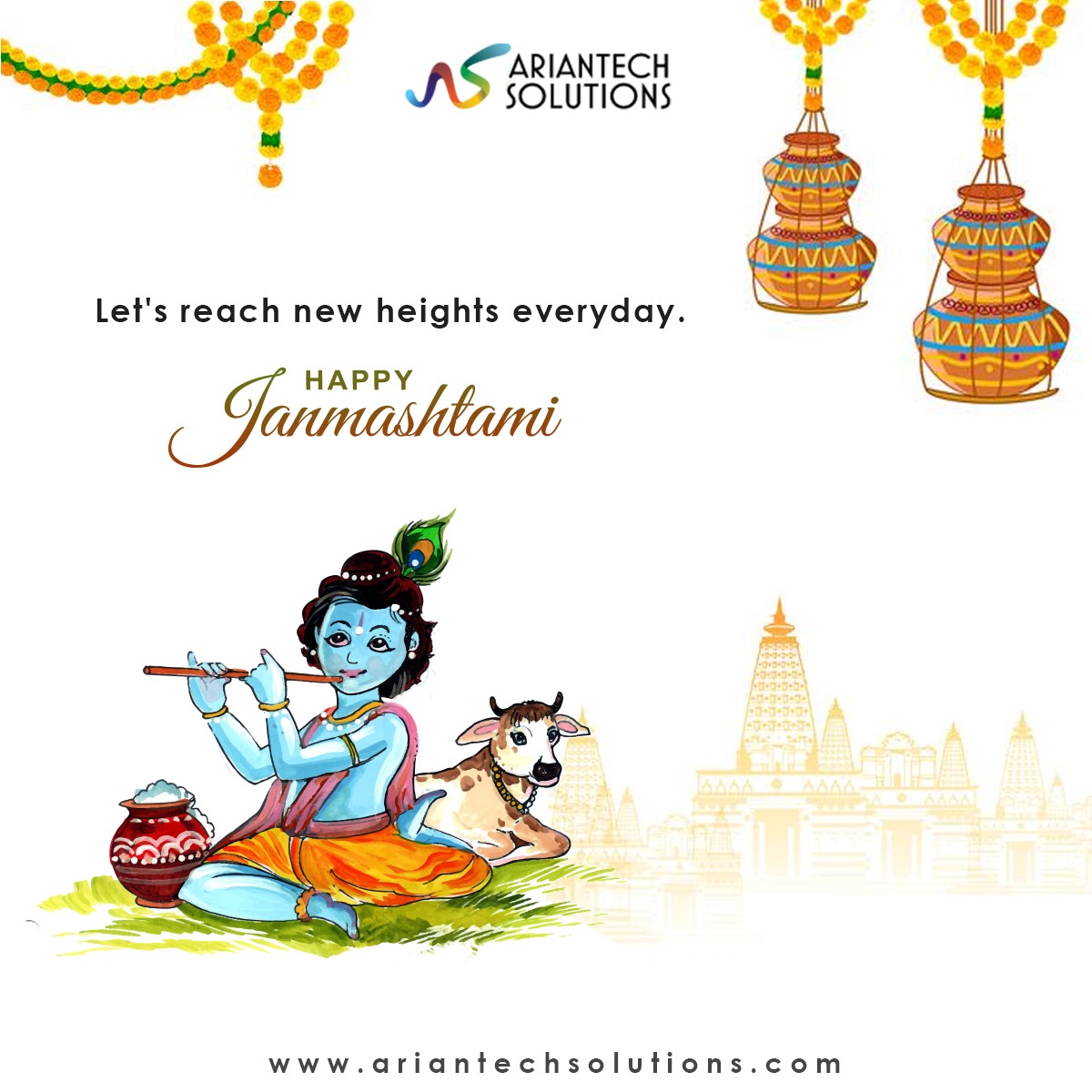 AriantechS's tweet photo. Let's check out new missions with consistency and maintain balance in the work pace. Happy Janmashtami from Ariantech family. 

#jaishreekrishna #govinda #gopalkrishna #radhekrishna #krishnajanmashtami https://t.co/nQxSskgQqi