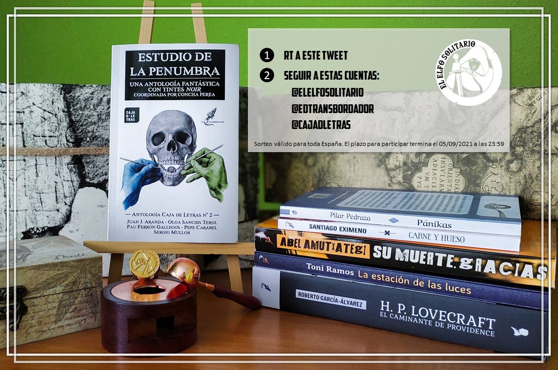 📢Con motivo del lanzamiento de 'Estudio de la penumbra', SORTEO de un ejemplar de la antología firmad más un pack de CINCO librazos de <a href="/EdTransbordador/">Ediciones El Transbordador</a> Para participar, sigue las instrucciones de la foto. ⬇️