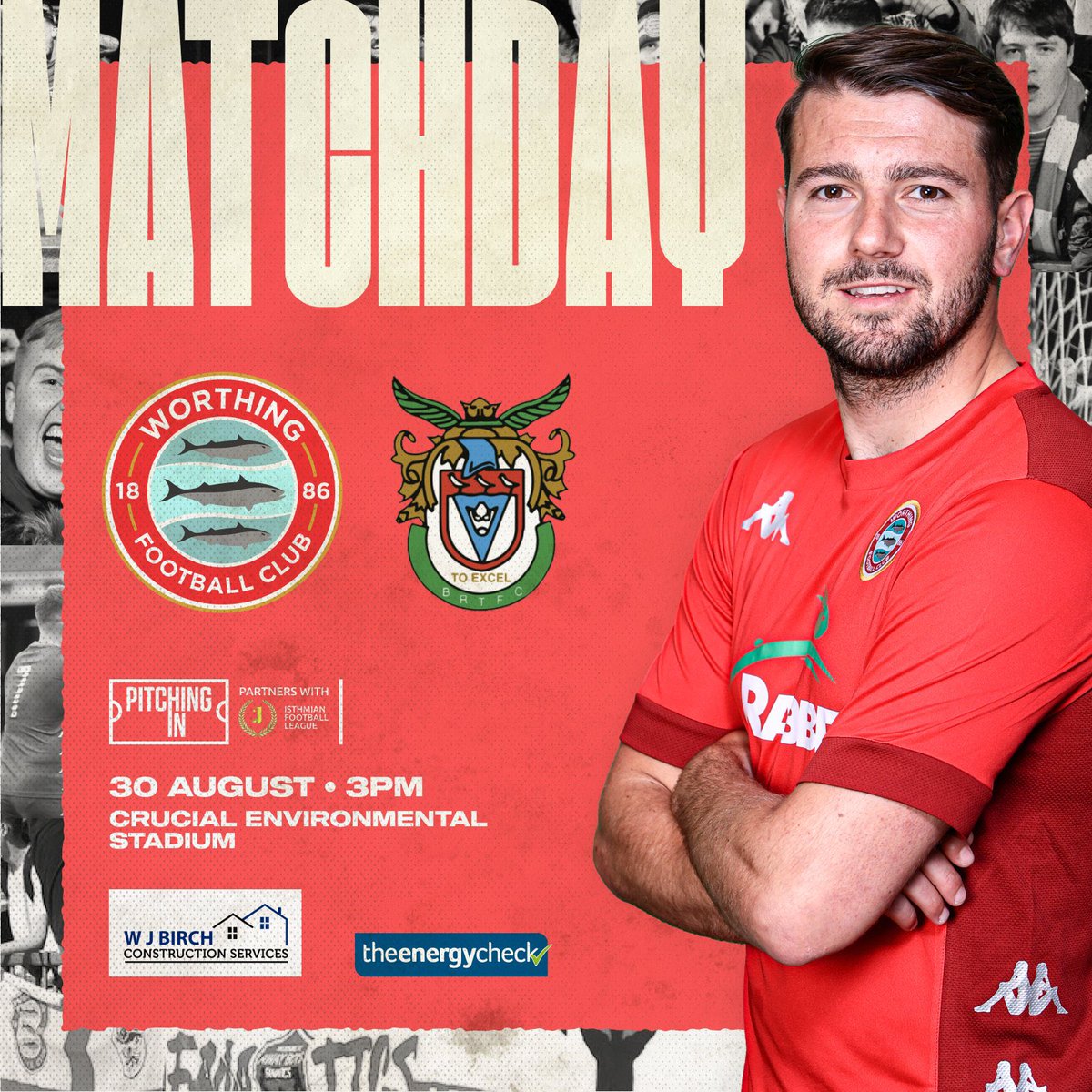 Very proud to be today’s Matchday Sponsor.

Kick off at 3pm, you really don’t want to miss this! <a href="/WorthingFC/">Worthing F(C)</a>