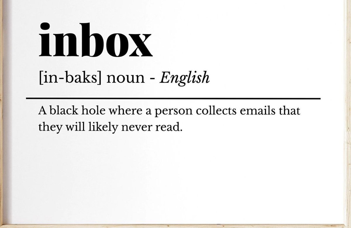 Inbox. We all struggle with it at times, but when you know how, it becomes easy. #inboxzero #GTD