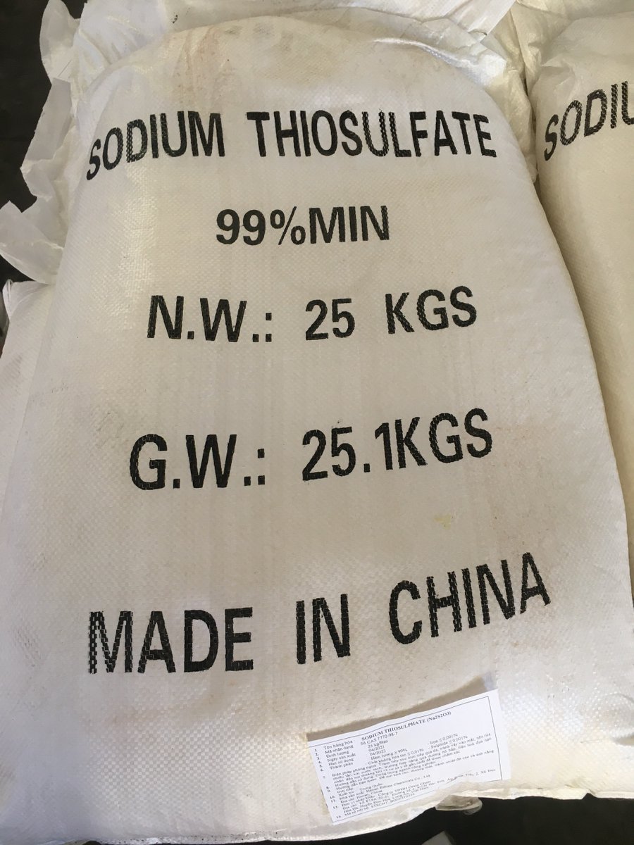 Thu53149399's tweet photo. SODIUM THIOSULPHATE NA2S2O3 - NATRI THIOSULPHATE
Xuất xứ : Trung Quốc
Đóng gói : 25 kg/bao
Khử phèn, khử mùi thuốc tẩy, khử Clorine tồn dư trong ao sau khi cải tạo ao.
#thuhoachat #hoachatthuysan #hoachat #thiosulphate https://t.co/2fRJazYEOI