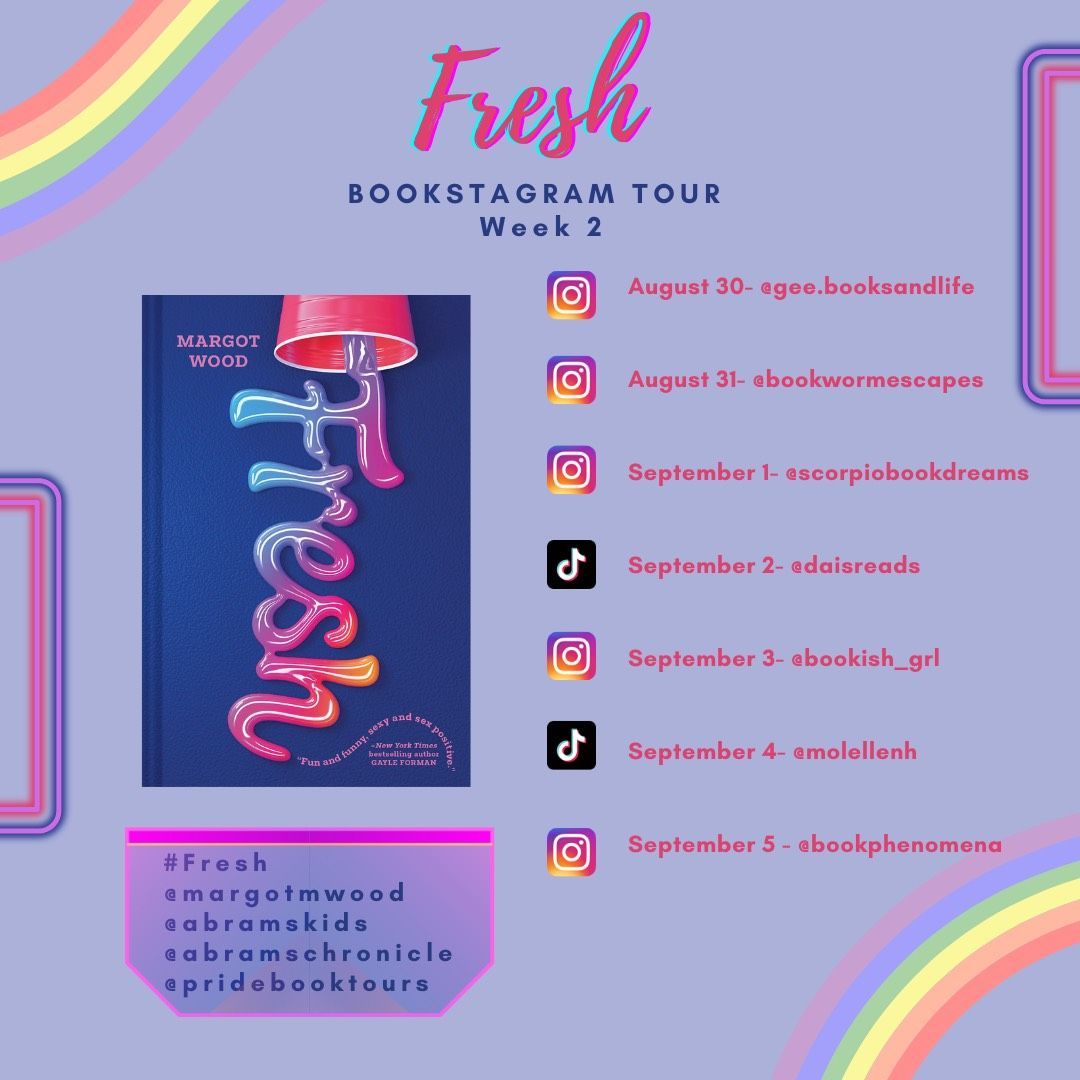 Week 2 here we come! 

Head over to <a href="/gee/">Gee</a>.booksandlife Instagram to start your Monday right! 🌈

@margotwood <a href="/pridebooktours/">Pride Book Tours</a> 
#BookTour #YABooks #fiction #HappyMonday