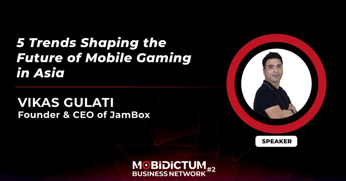 mobidictum's tweet image. 🎙️Vikas Gulati, Founder &amp;amp; CEO of Jambox Games will be one of the speakers at MBN #2!

Vikas will talk about how the Asian gaming market is different from the rest of the world, and highlight what it takes to win in mobile gaming in Asia. 

bit.ly/2XYp81J