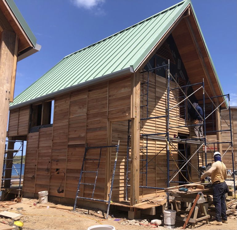 BITTERENDYC's tweet photo. Our new Marina Bungalows, at water's edge adjacent to and overlooking the Quarterdeck Marina, are taking shape, frontside &amp; back, outside &amp; inside, at a rapid pace. #MondayMotivation #construction #progress #BringBackBitterEnd #marina #bungalow https://t.co/nyUfaGYsJ9