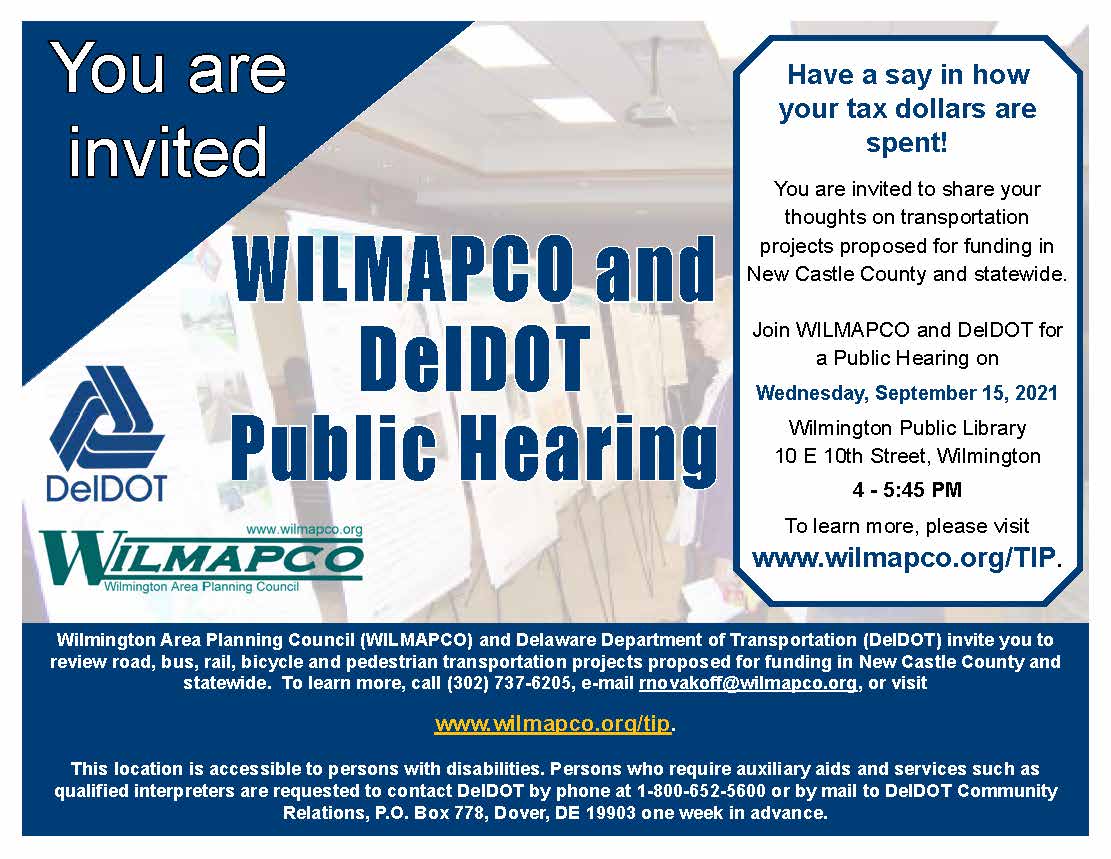 Check out the latest and greatest news and events from WILMAPCO.